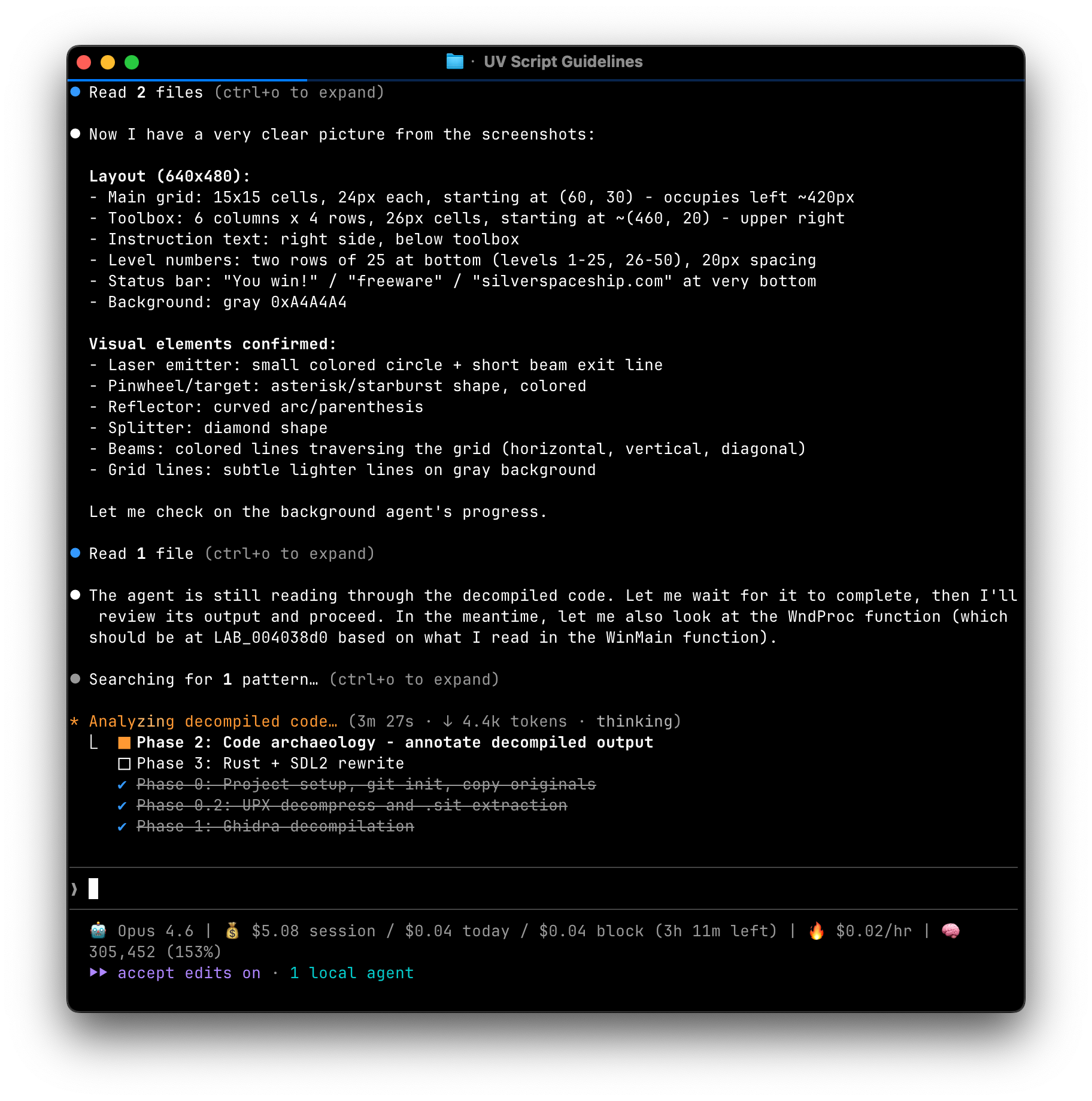 Opus 4.6 decompilation attempt