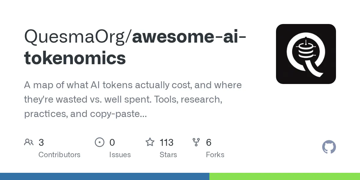 GitHub preview for QuesmaOrg awesome-ai-tokenomics