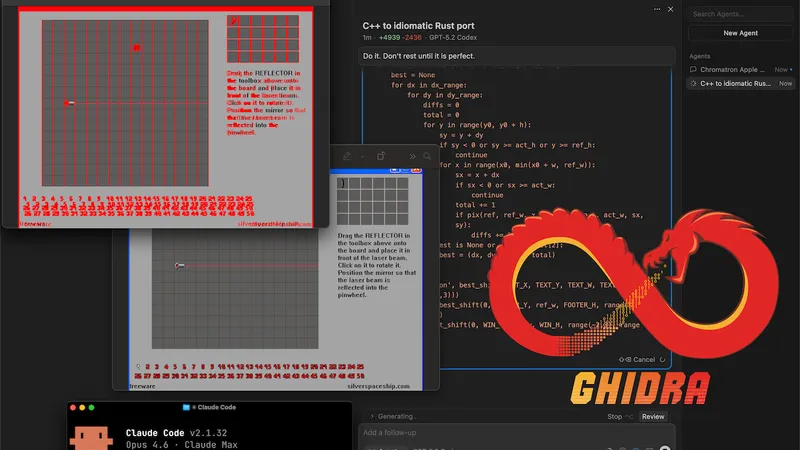 Reviving a 20-year-old puzzle game Chromatron with Ghidra and AI