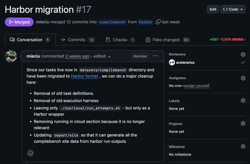 Migrating CompileBench to Harbor: standardizing AI agent evals