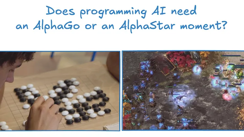 AI for coding is still playing Go, not StarCraft