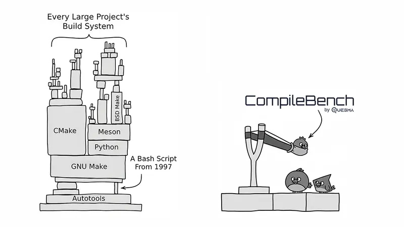 CompileBench: Can AI Compile 22-year-old Code?