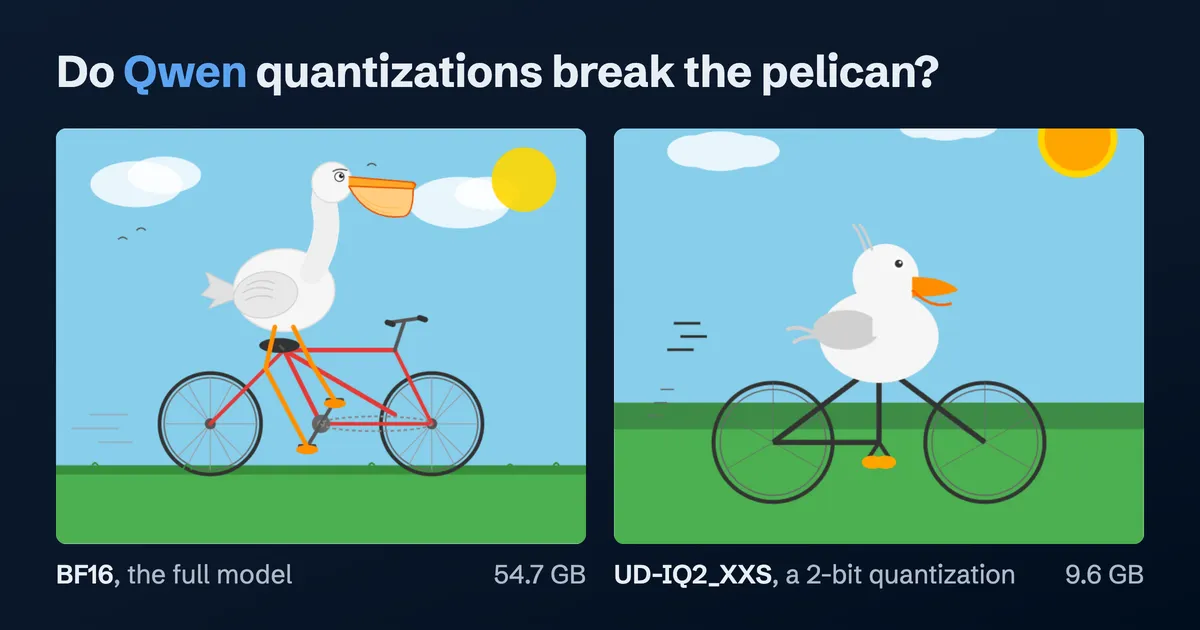 Do Qwen3.6 27B quantizations break the pelican?